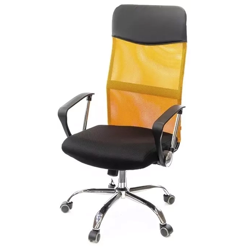 Крісло офісне АКЛАС Гілмор СН TILT Помаранчевий/Чорний